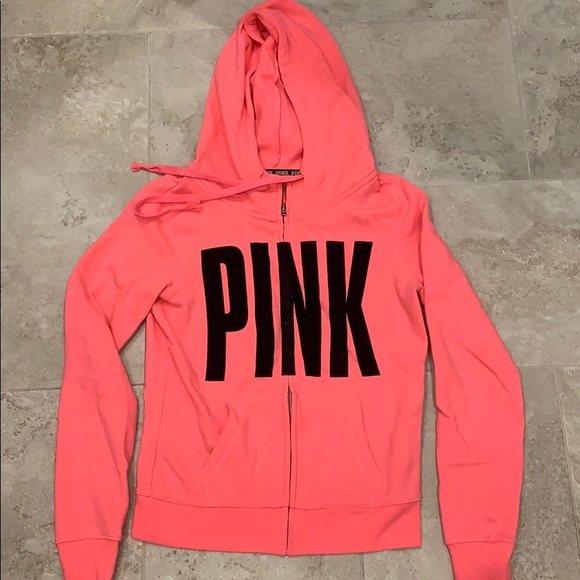 PINK Victoria's Secret Tops - victoria’s secret pink full zip hoodie